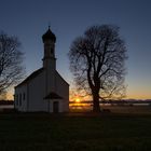 die ersten Sonnenstrahlen bei St. Johann