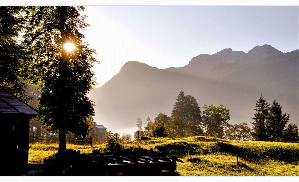 die ersten Sonnenstrahlen....