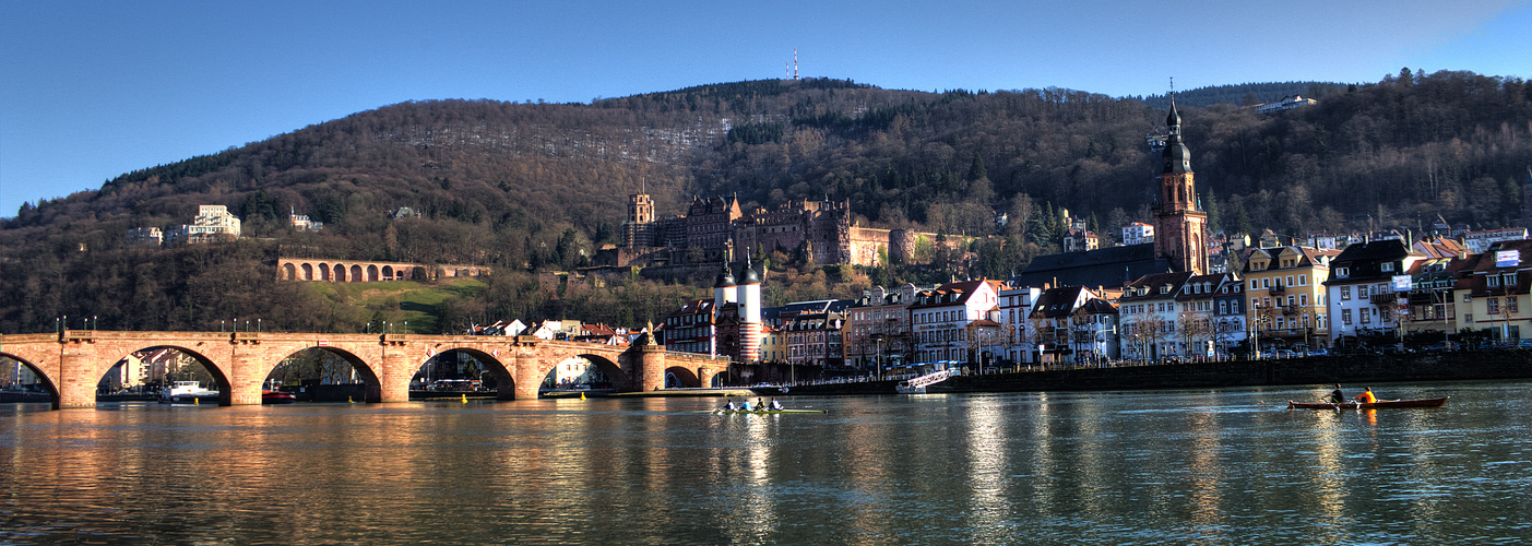 Die ersten Sonnenstrahlen in Heidelberg