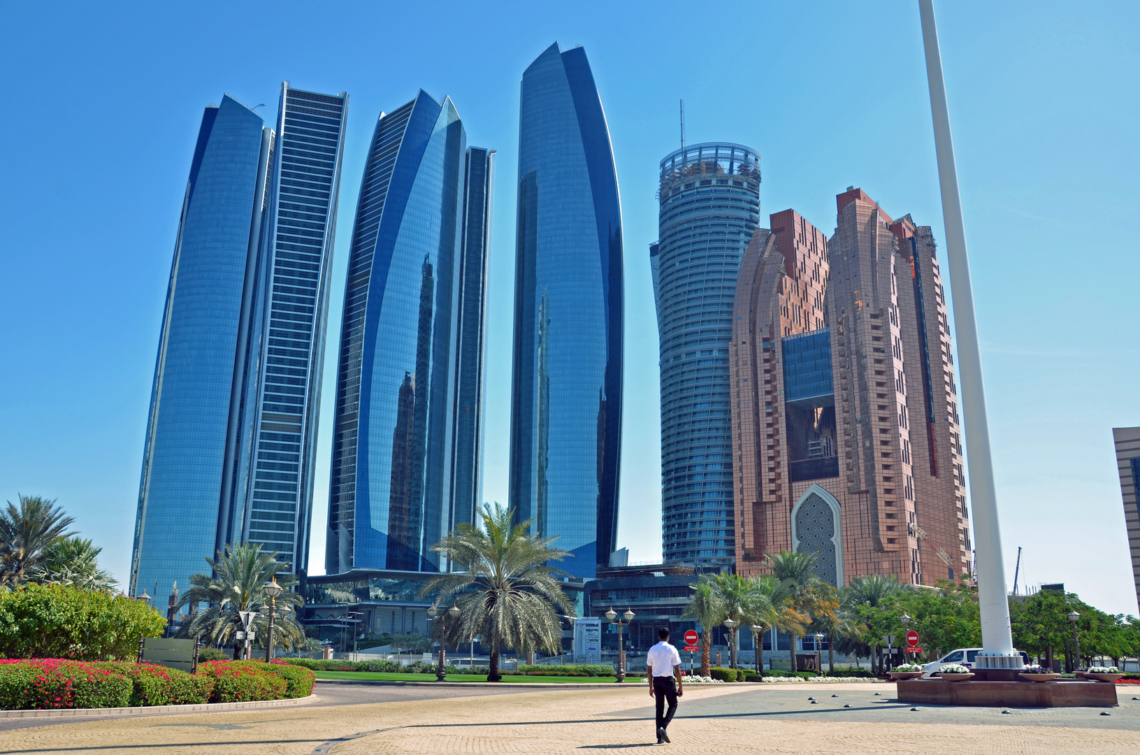 Die Etihad Towers in Abu Dhabi
