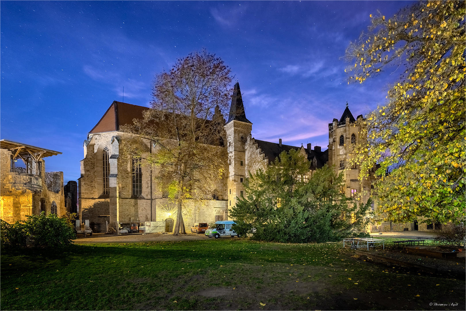 Die evangelische Schlosskirche Mansfeld...