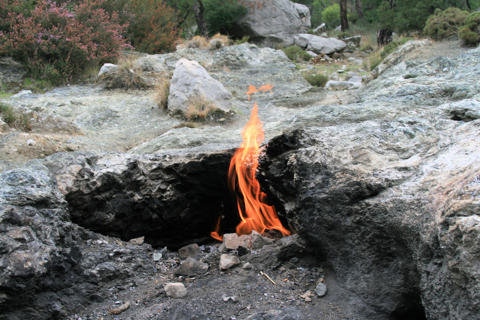 Die ewigen Feuer der Chimaire bei Olympos