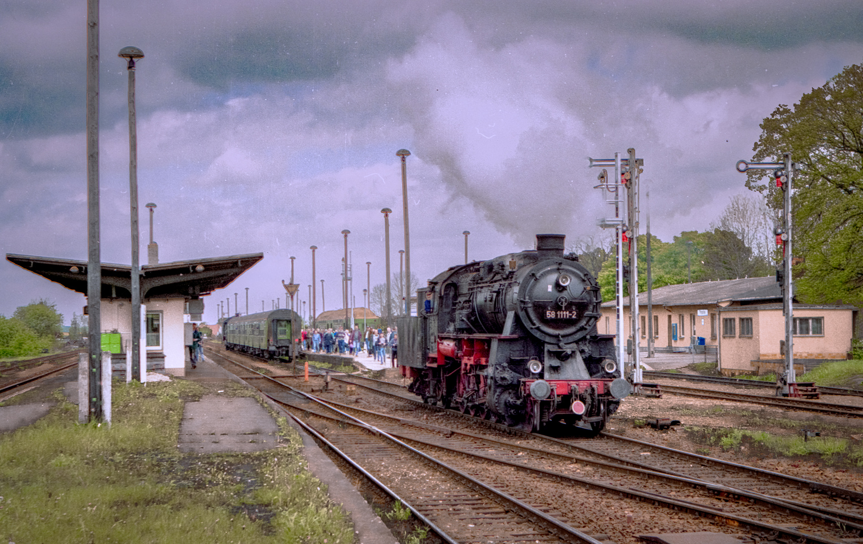 Die ex badische G 12 im Bahnhof von Triptis 