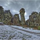 Die Externstein-Felsen im Winter