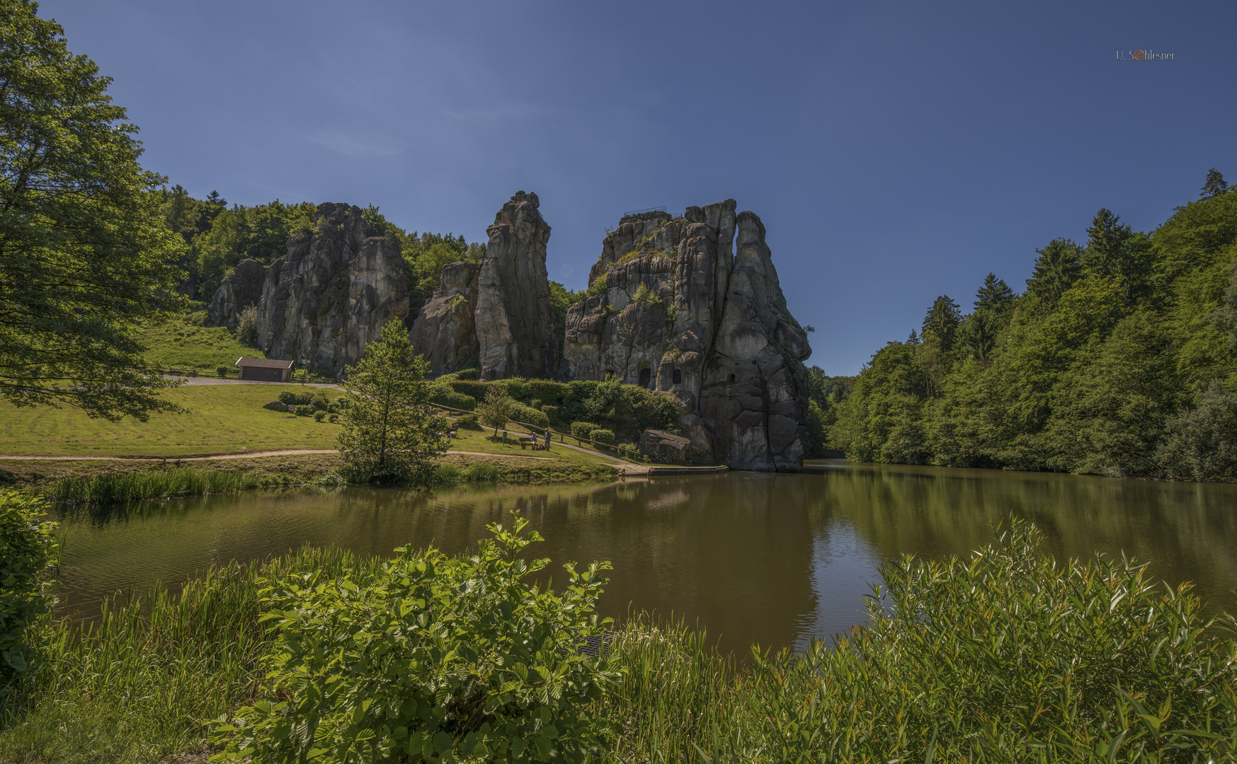 Die Externsteine Foto & Bild world, teich, natur Bilder auf