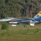 Die F16 der belgischen Kunstflugstaffel