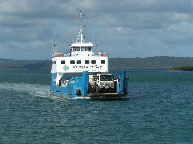 Die Fähre führt nach Fraser Island