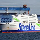 Die Fähre STENA GERMANICA verlässt den Kieler Hafen