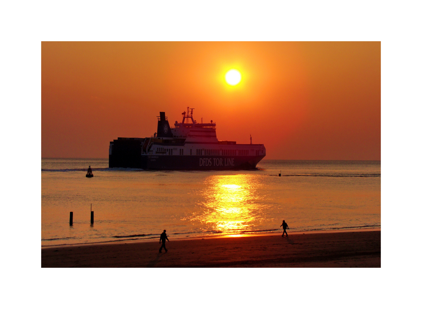 Die Fähre. Vlissingen, Zeeland.