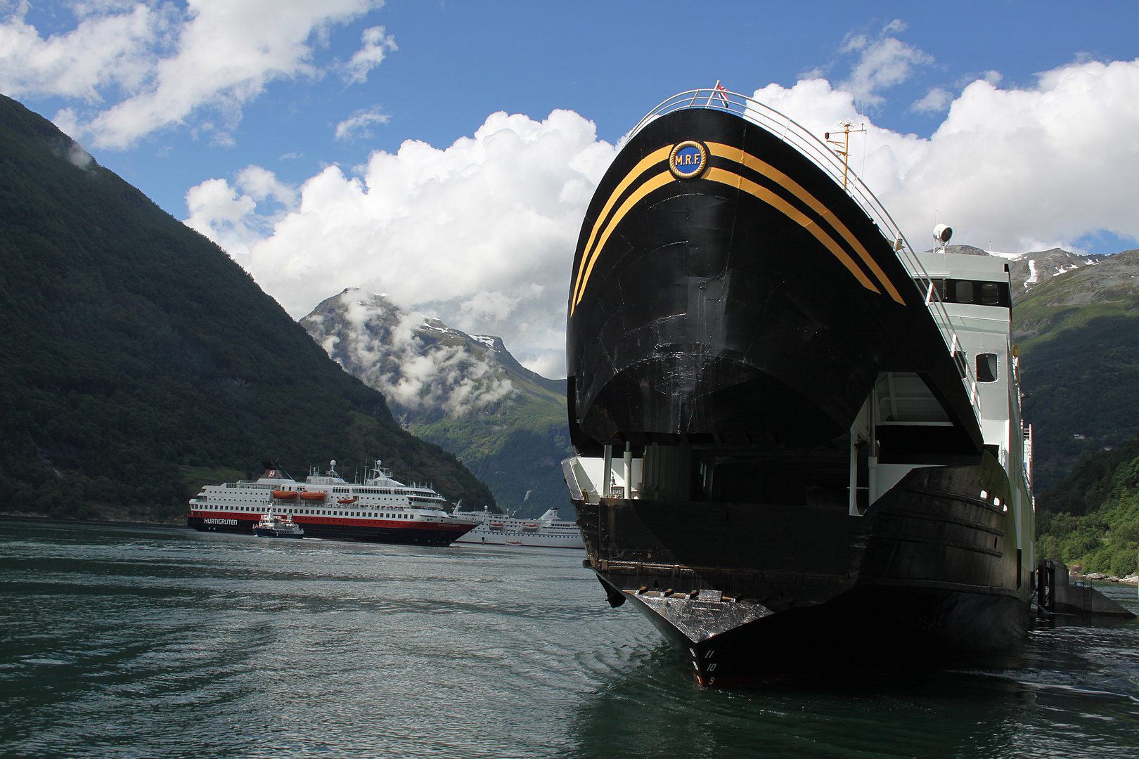 Die Fähre vom Geirangerfjord