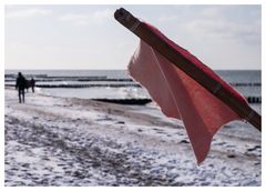 die Fahne flattert im Wind