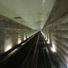die Fahrt im Tunnel