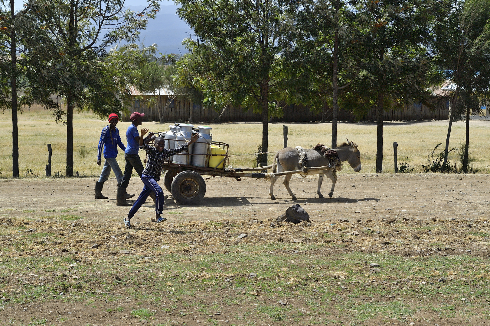 die Fahrt zum Lake Nakuru...