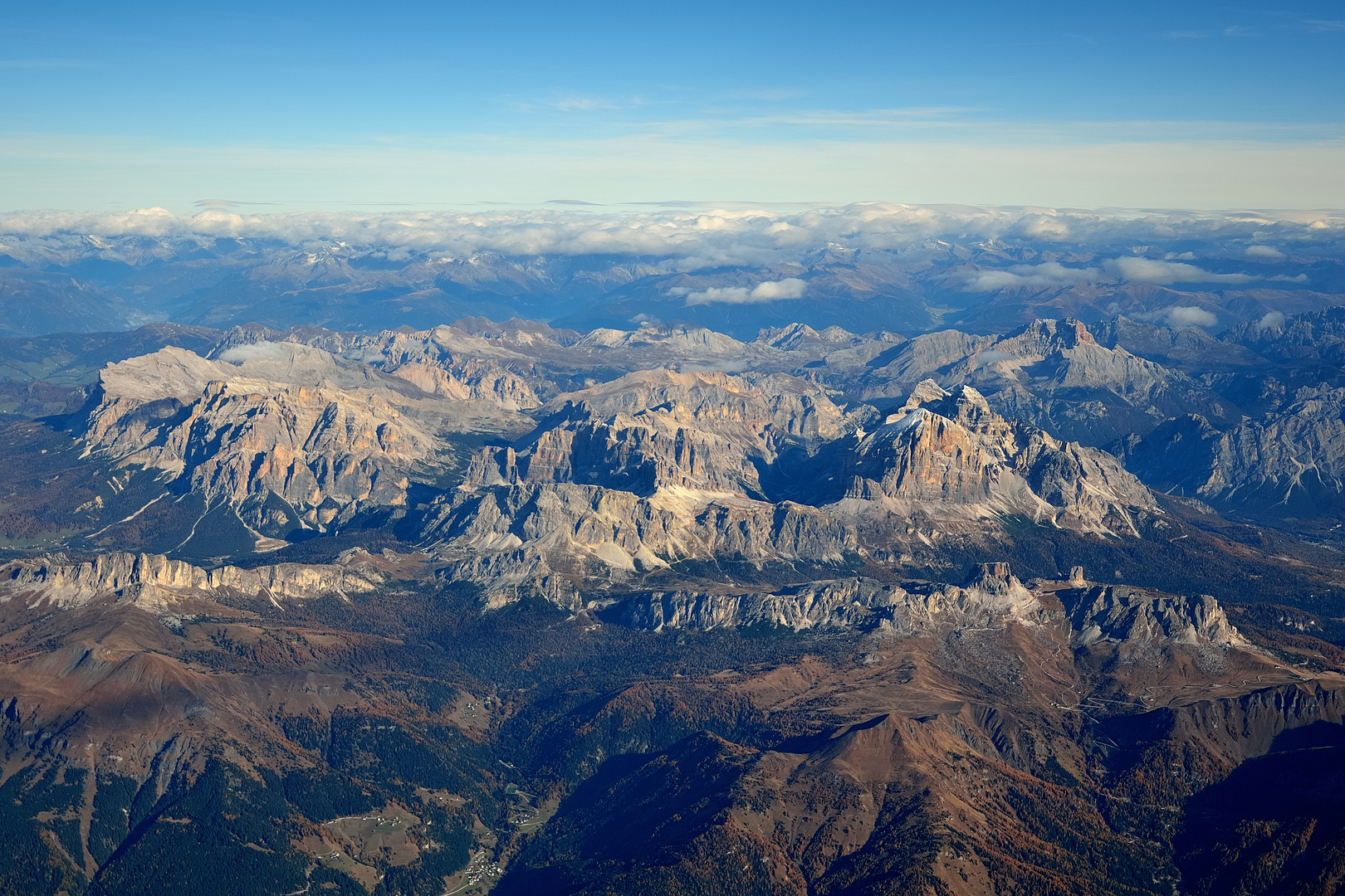 die Fanesgruppe in den Dolomiten