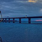 Die Farø Brücke zum Insel Falster in Dänemark