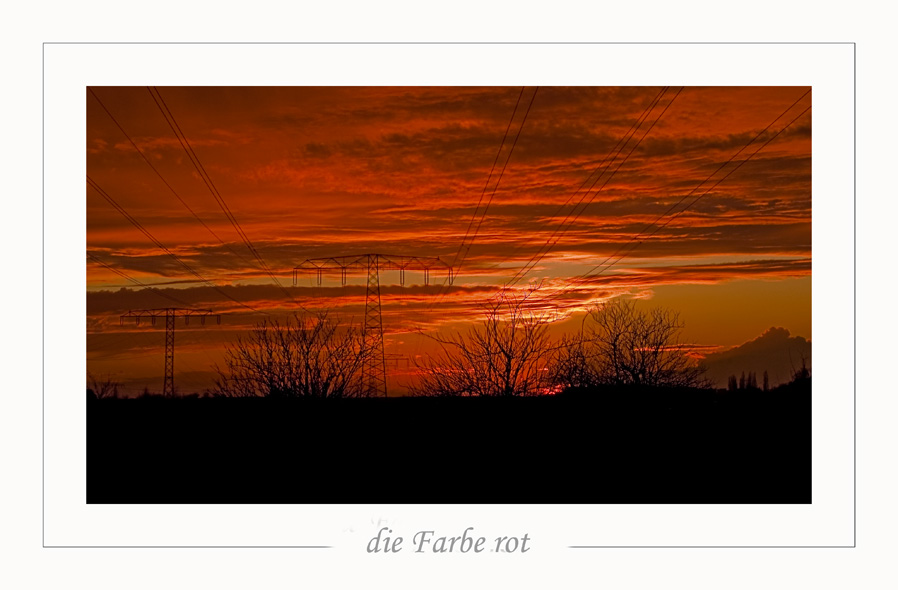 die Farbe rot