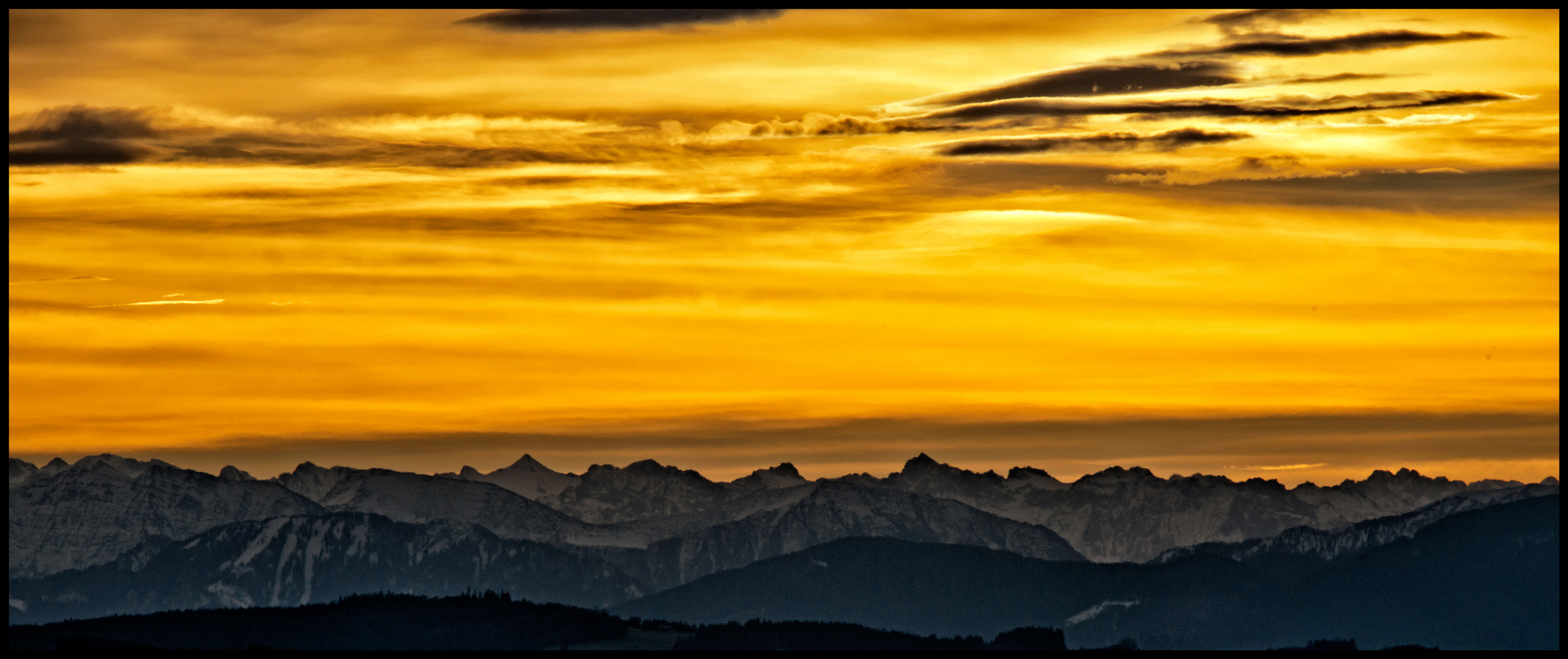 die Farben des ersten Januarmorgens