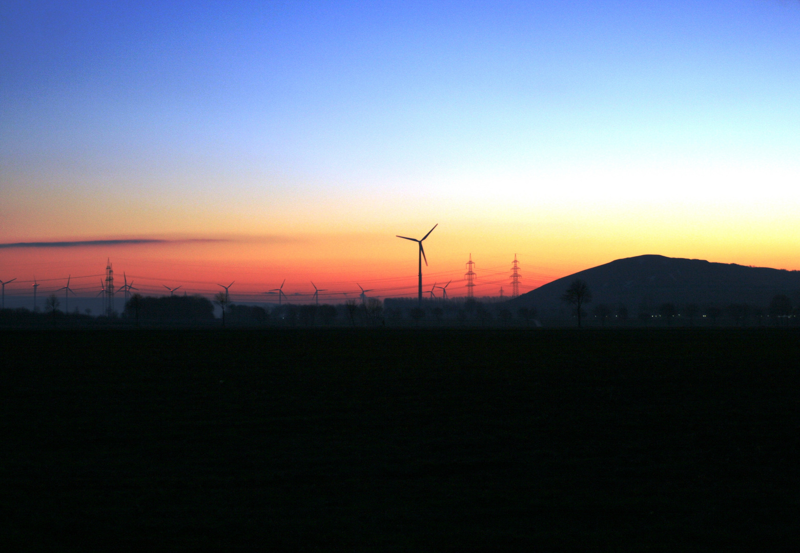 Die Farben des Himmels am frühen Morgen !!