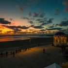 Die Farben eines Sonnenuntergangs auf Borkum