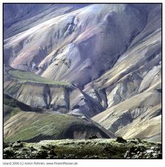 die Farben Islands in der Landmannalaugar