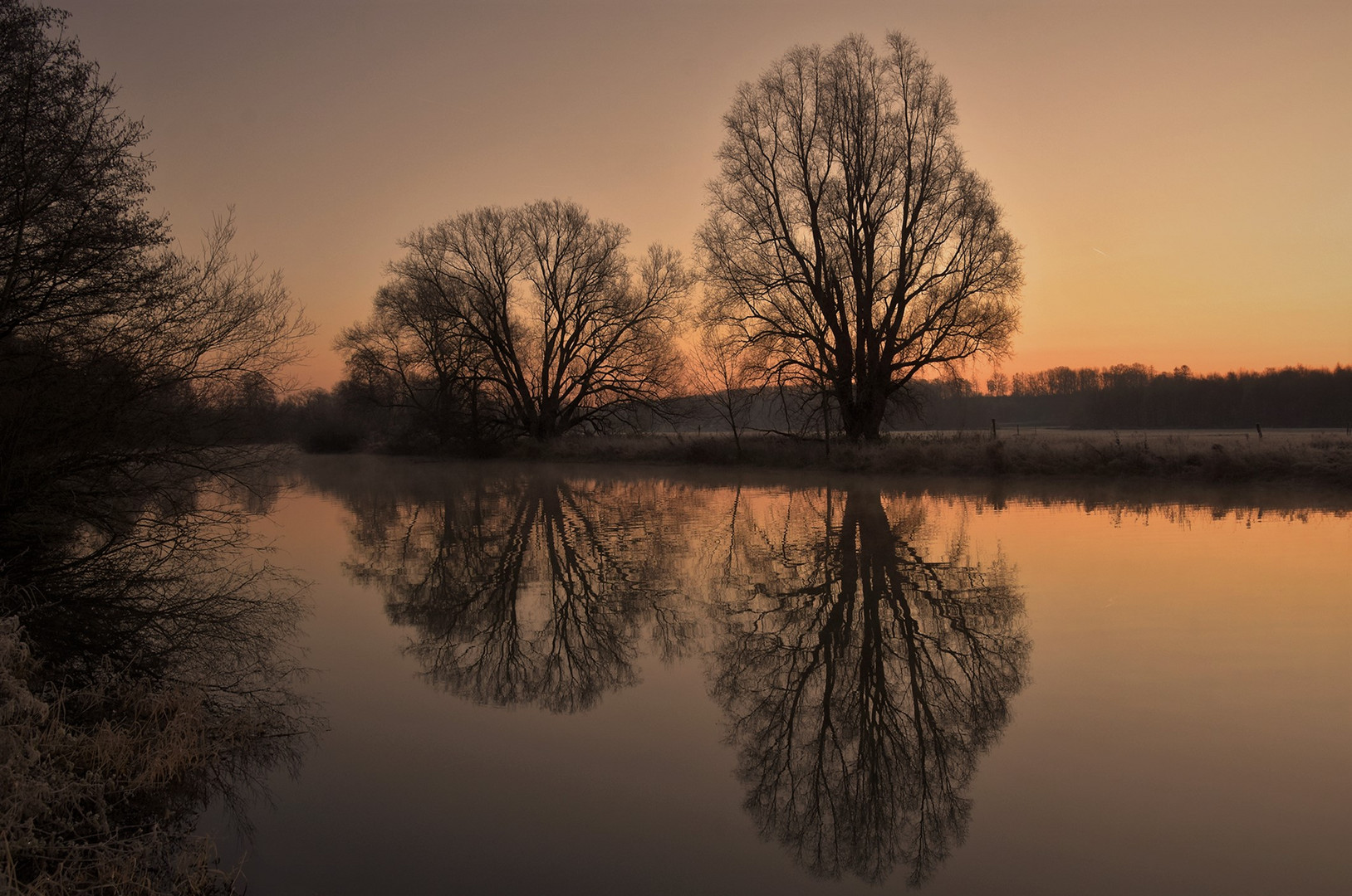 Die Farben kurz vor Sonnenaufgang....