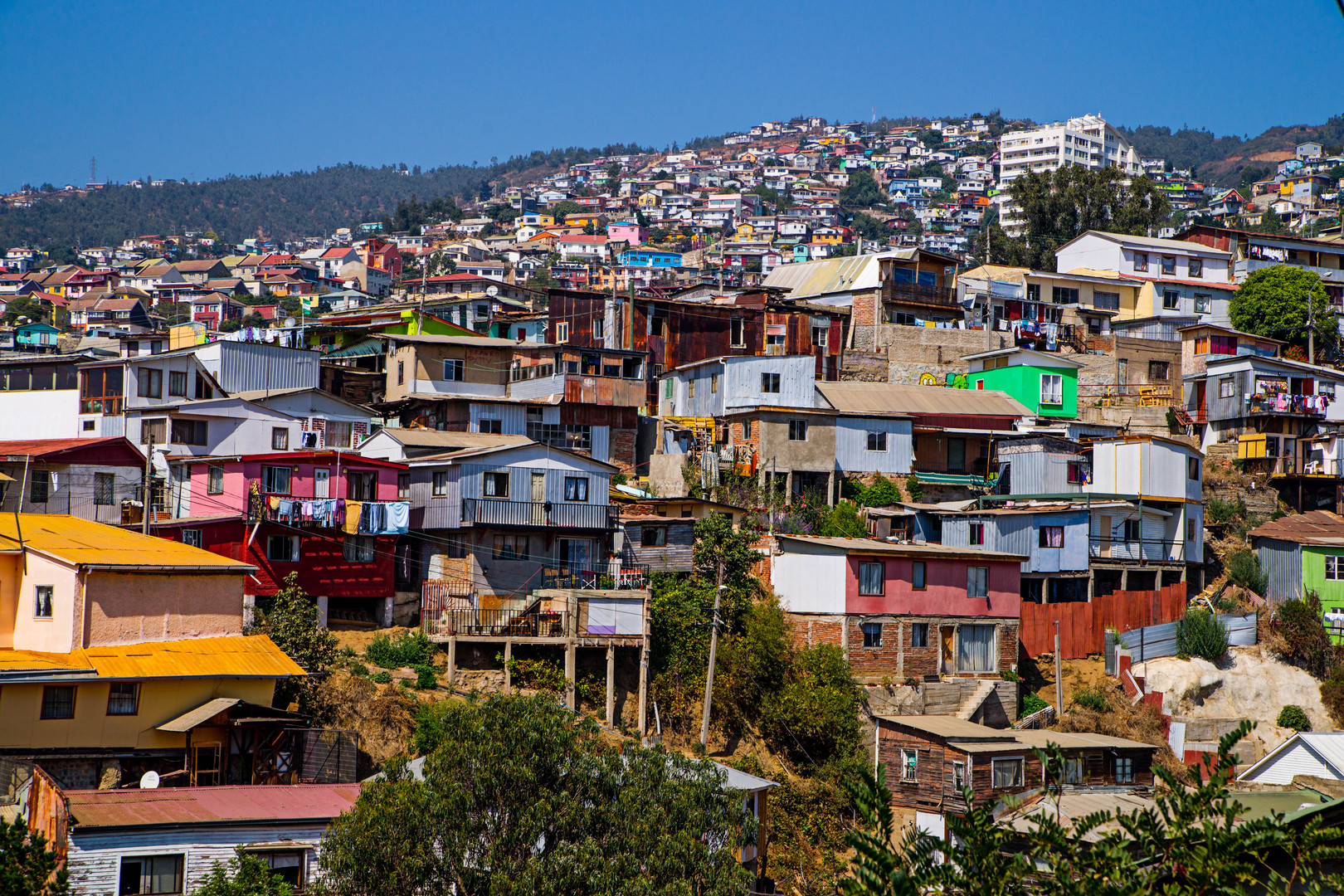 Die farbige Stadt Valparaiso