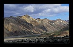 Die farbigen Berge von Landmannalaugar, Central Iceland