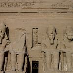 Die Fassade von Abu Simbel