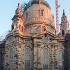 Die fast fertige Frauenkirche in Dresden am 8.7.2004