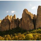 Die Felsen von Les Mées