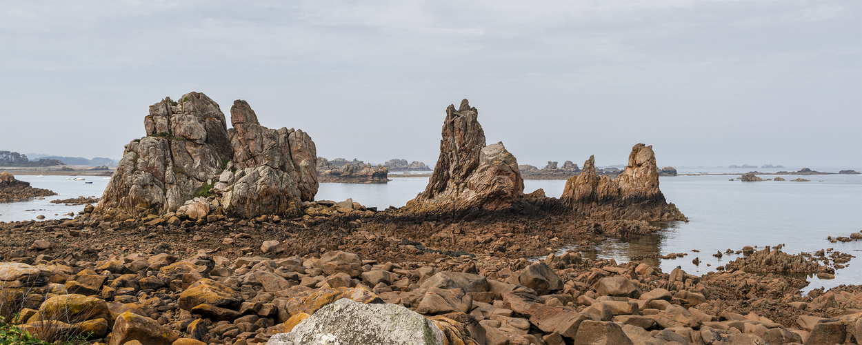 Die Felsen von Pors Scaff