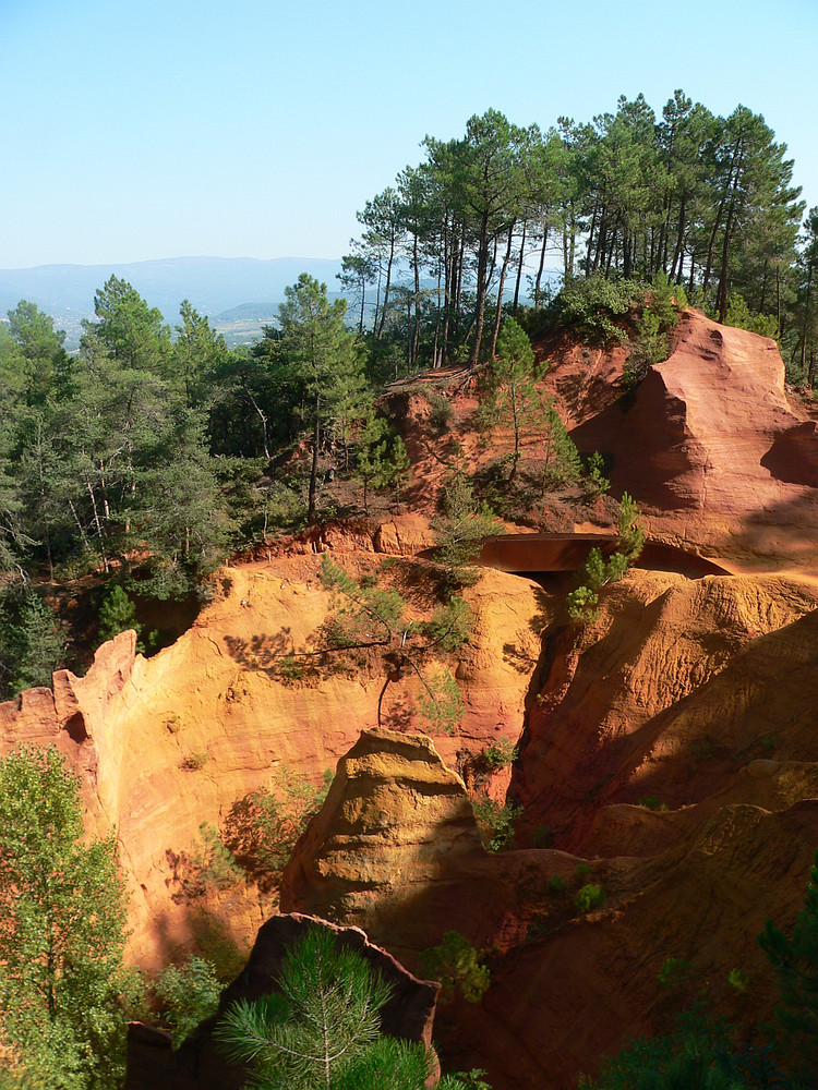 die Felsen von Roussilion