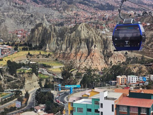 Die Felsformationen in der Stadtmitte