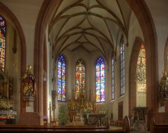 Die Fenster der Pfarrkirche in St. Martin