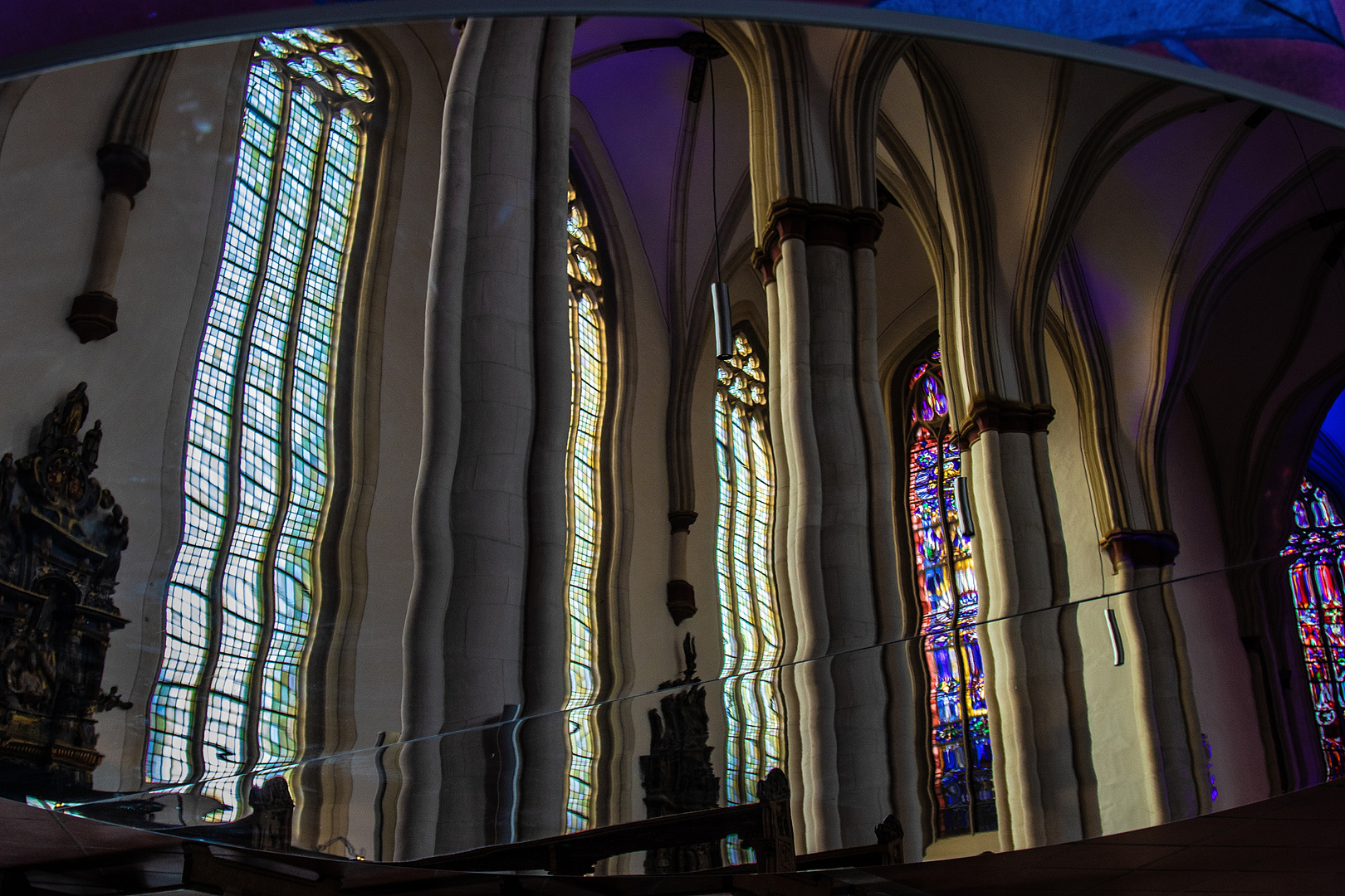 Die Fenster der Überwasserkirche ..