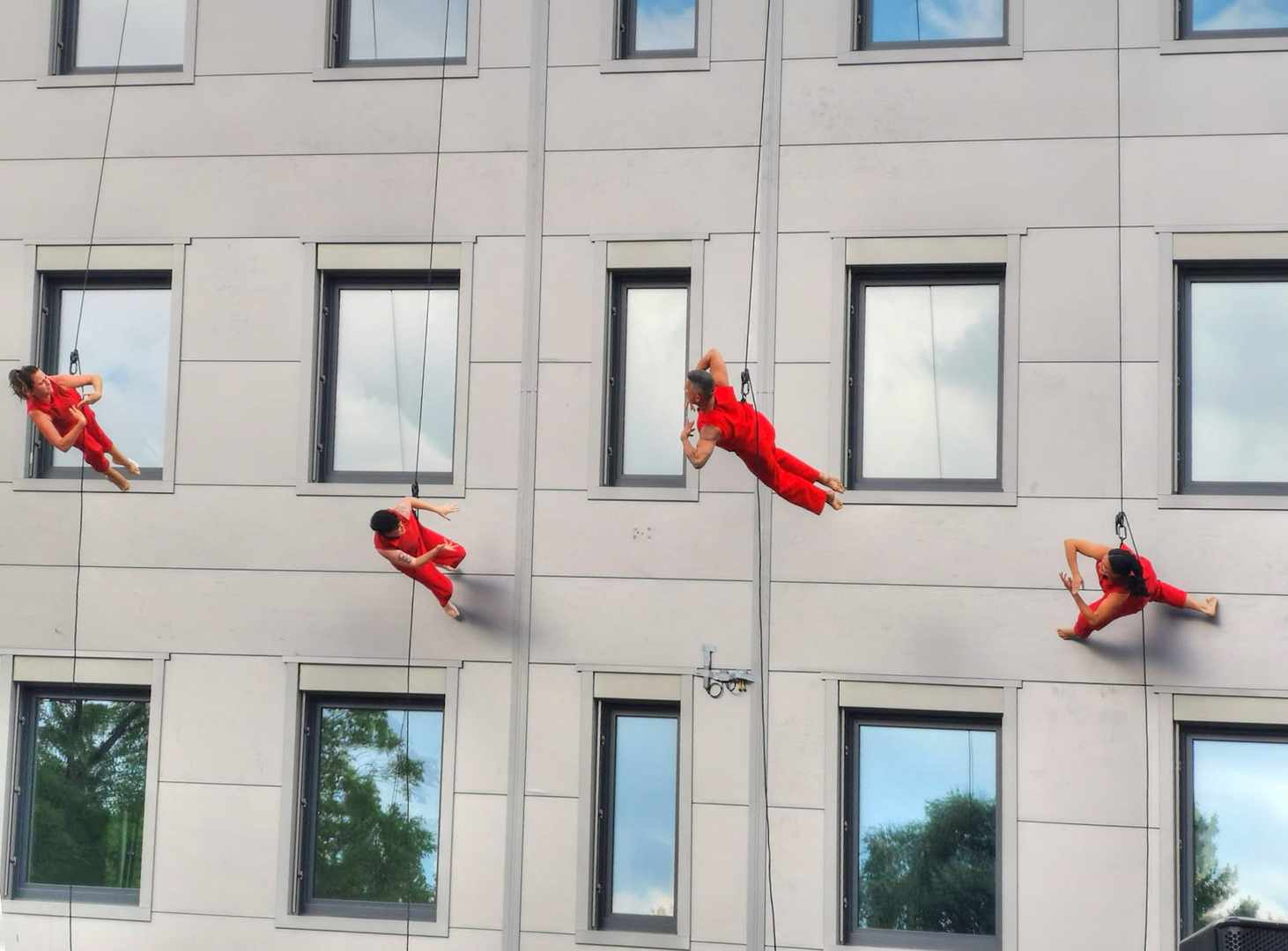 Die Fenster sind sauber genug 