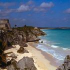 Die Festung Tulum an der Ostküste Yucatans