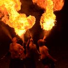 die feuerspinner bei der langen kunstnacht in schwäbisch hall