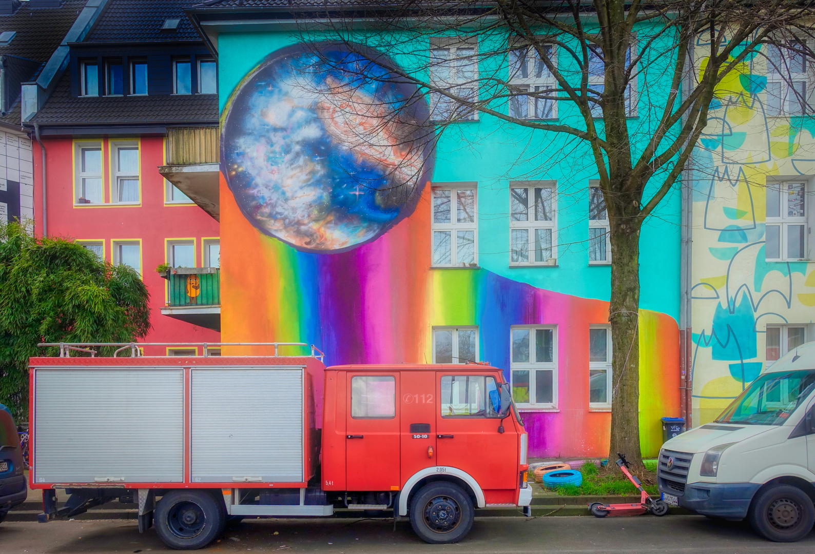 die Feuerwehr ist auch schon da