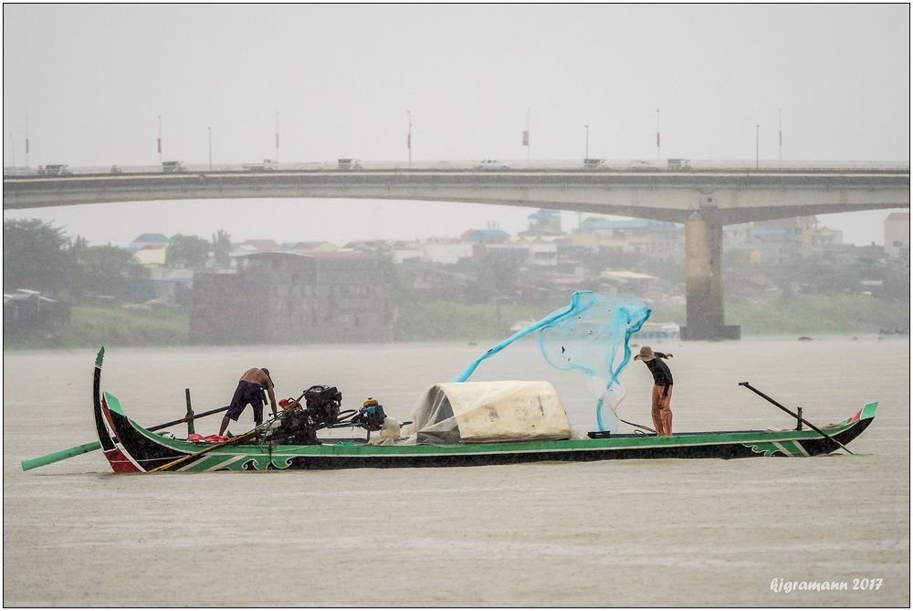 die fischer auf dem tonle sap....