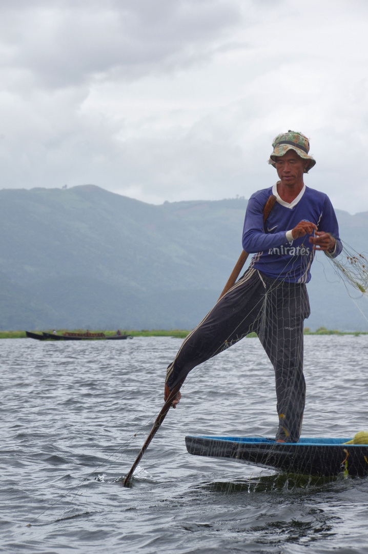 Die Fischer vom Inle See. 