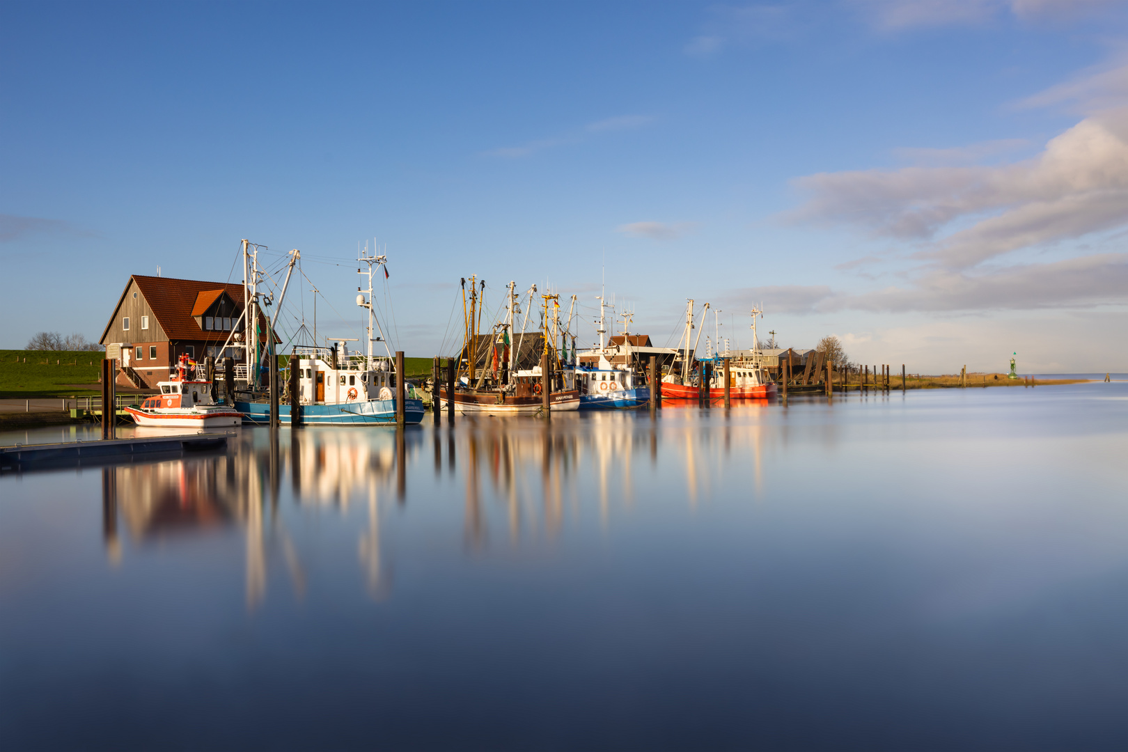 Die Fischerboot von Fedderwardersiel