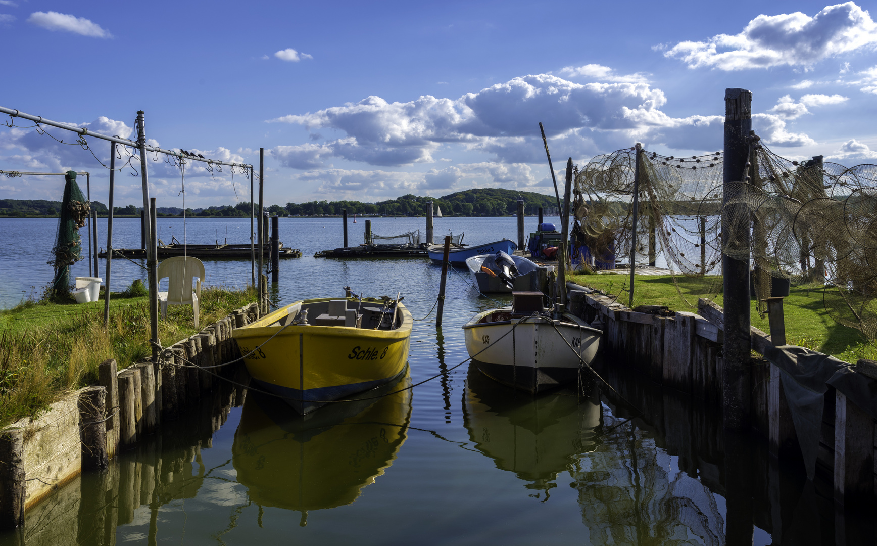 Die Fischerboote von Holm