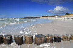 die Fischerei  am Strand und das Meer 