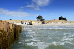 die Fischerei  am Strand und das Meer 