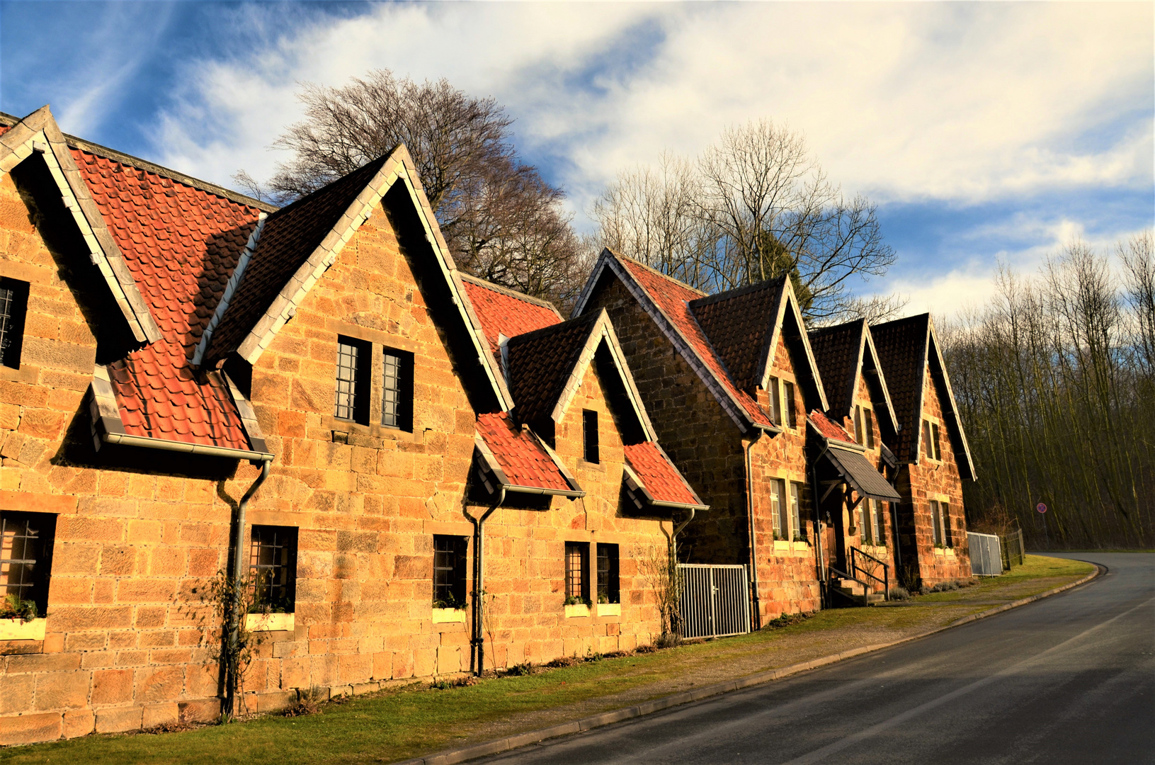 Die Fischerhäuser von Derneburg.