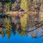 Die Fischerhütte am Schlossweiher