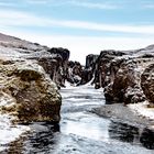 Die Fjaðrárgljúfur-Schlucht im Süden Islands