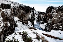 Die Fjaðrárgljúfur-Schlucht im Süden Islands.