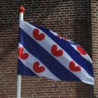 Die Flagge Frieslands/NL